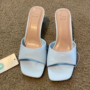 A New Day kitten heels in light blue